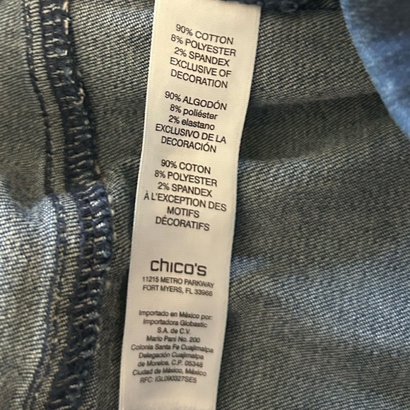 Chico's Short Perfect Stretch Jeans - Picture 7 of 11